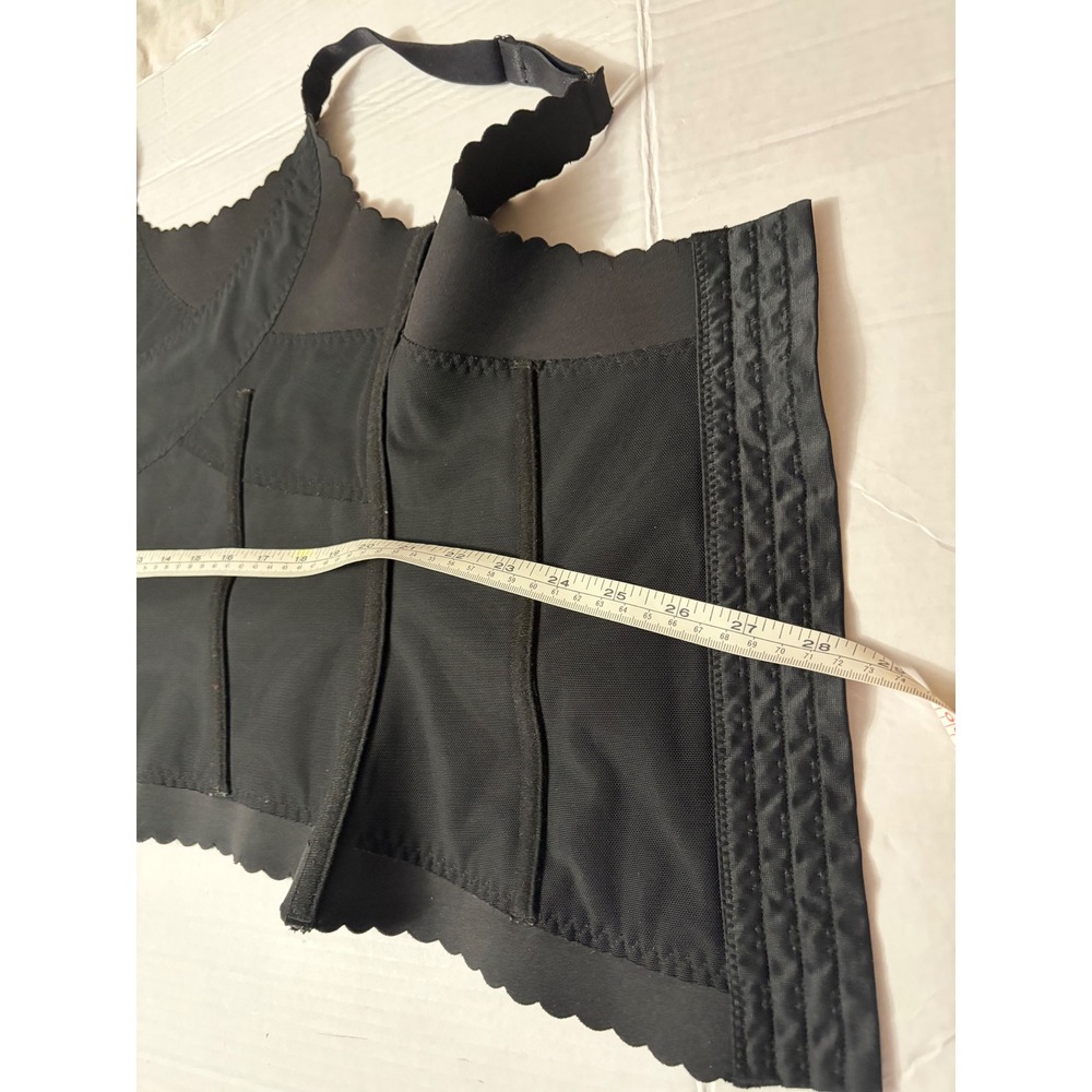 Prima Valentina Black Shapewear Camisole Hook Eye Front Waist Trainer Medium - Picture 9 of 11